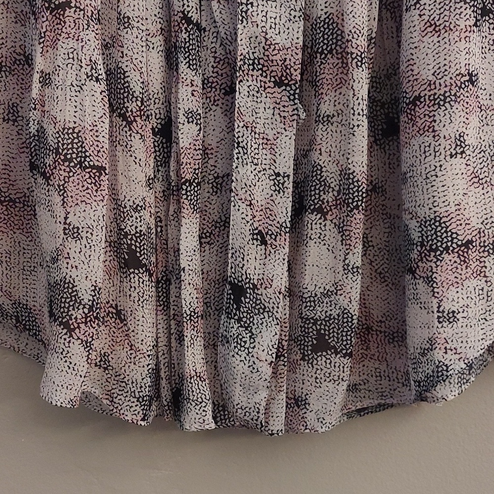 REISS Jonah Circle Print A Line Mini Skirt 4 Date Night Summer Flowy Breathable - Picture 5 of 14